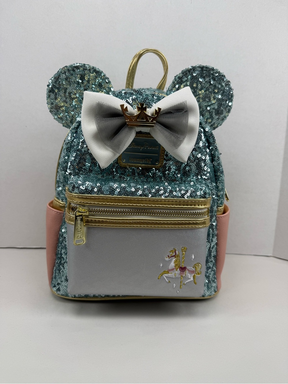 Loungefly Disney Minnie Mouse Main Attraction King Arthur's Carousel Mini